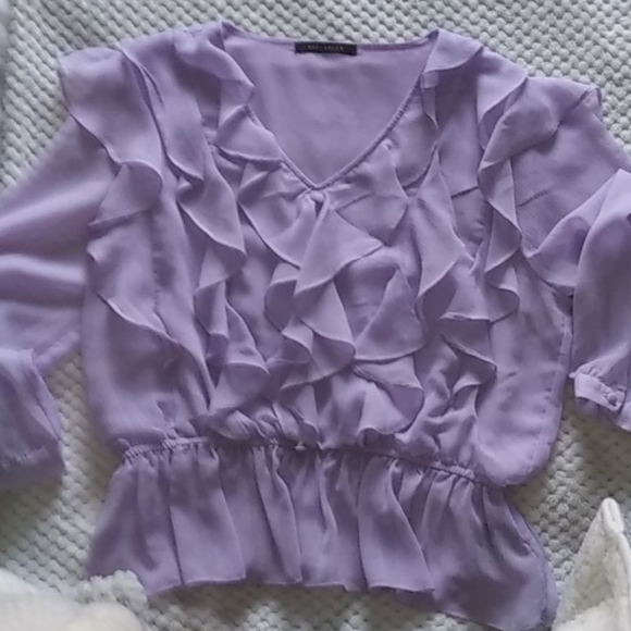 Purple Suzy shire blouse. Been worn once . - Picture 2 of 2